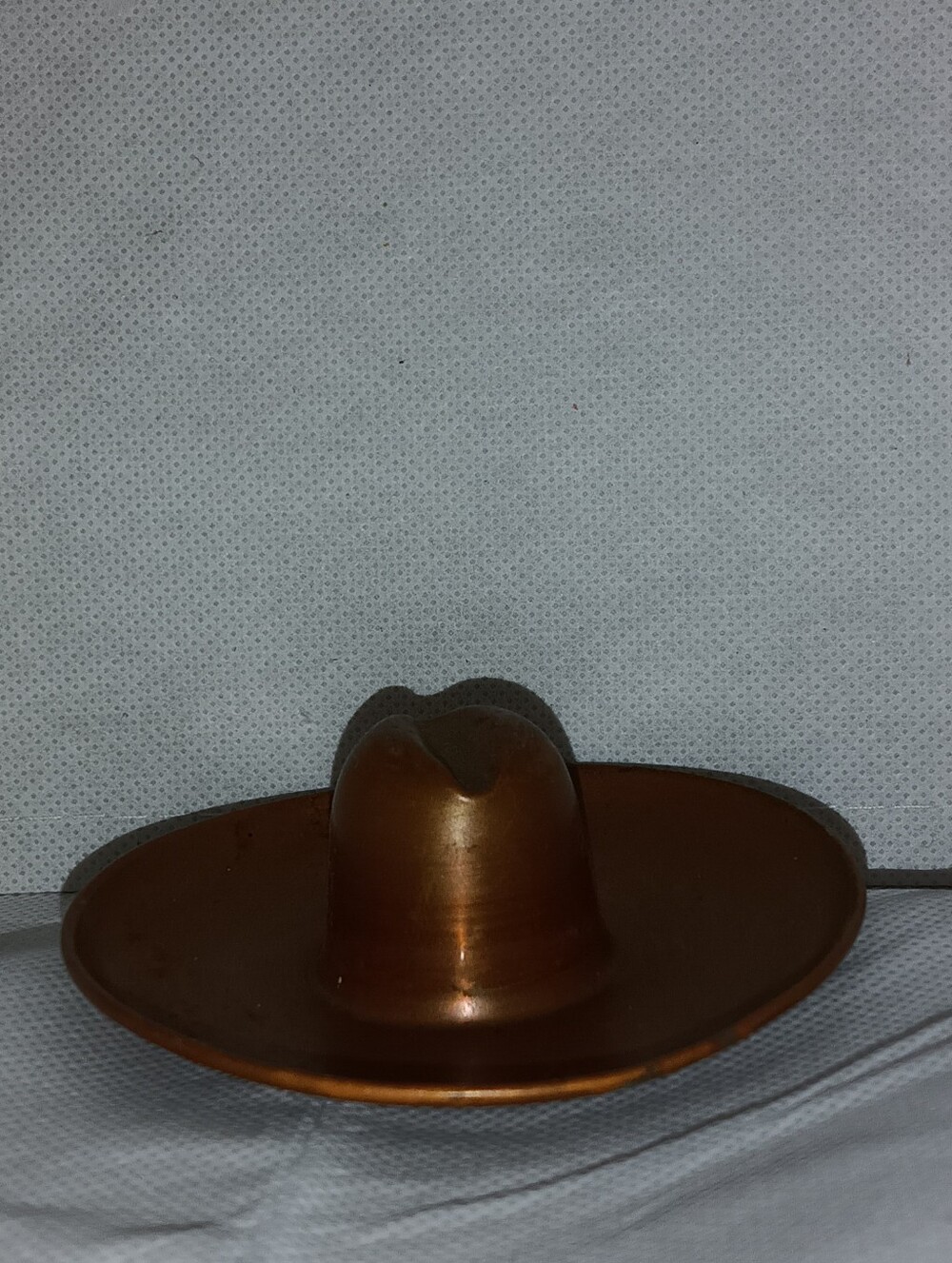 Copper-Tone Decorative Cowboy Hat Accent
